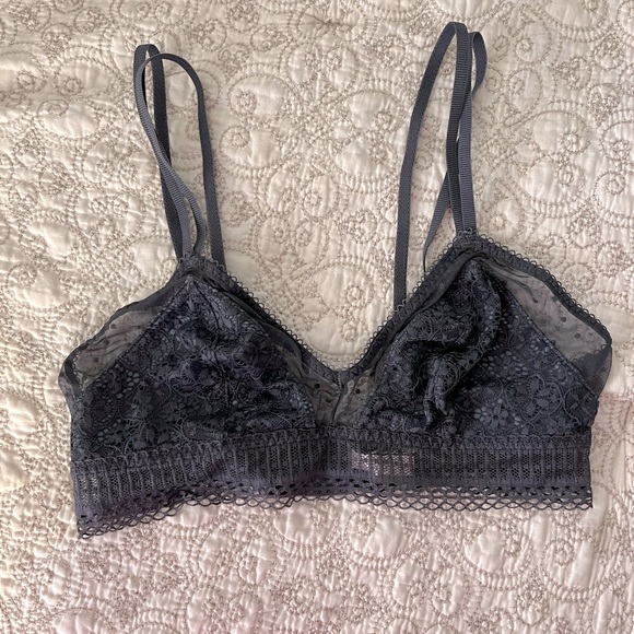 Victoria's Secret Other - NWOT Victoria’s Secret Gray Lace Bralette